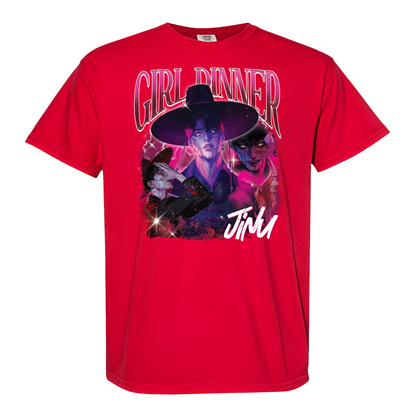 Girl Dinner Jinu Comfort Colors Shirt, Girl Dinner Jinu Saja Boys Hunter Bootleg T-Shirt, Gift For Fan Kpop Lovers