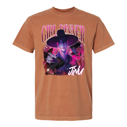 Girl Dinner Jinu Comfort Colors Shirt, Girl Dinner Jinu Saja Boys Hunter Bootleg T-Shirt, Gift For Fan Kpop Lovers