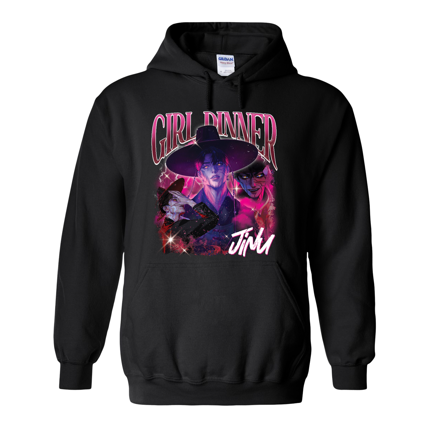 Kpop Demon Hunters Hoodie,Girl Dinner Jinu Saja Boys Hunter Bootleg Hoodie,Gift For Fan Kpop Lovers,Kpop Demon Hunters Hoodie