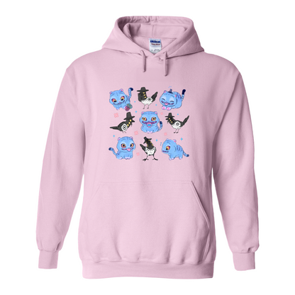 Kpop Demon Hunter Hoodie, Derpy and Sussy Funny Raven Hoodie, Saja Boys Fans Hoodie