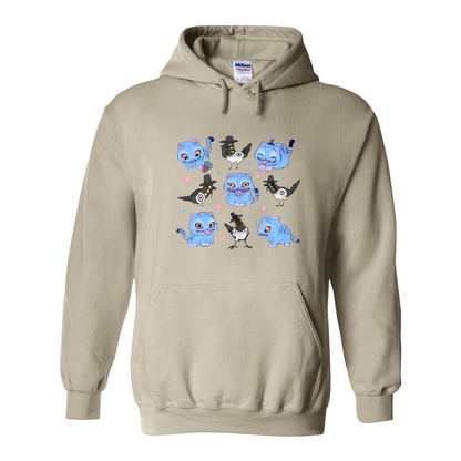 Kpop Demon Hunter Hoodie, Derpy and Sussy Funny Raven Hoodie, Saja Boys Fans Hoodie