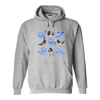 Kpop Demon Hunter Hoodie, Derpy and Sussy Funny Raven Hoodie, Saja Boys Fans Hoodie