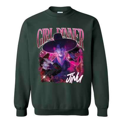 Girl Dinner Jinu Sweatshirt, Girl Dinner Jinu Saja Boys Hunter Bootleg Sweatshirt, Gift For Fan Kpop Lovers