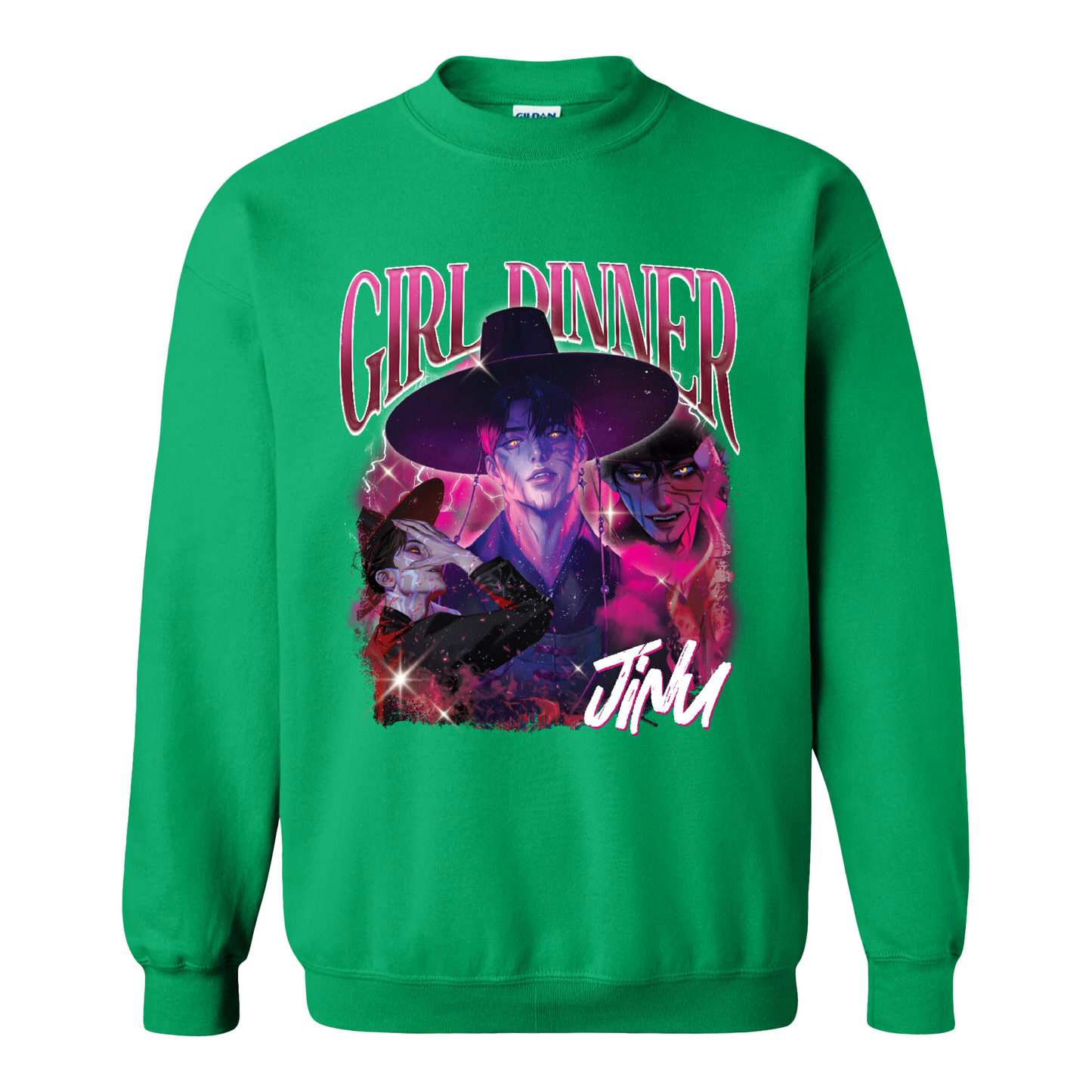 Girl Dinner Jinu Sweatshirt, Girl Dinner Jinu Saja Boys Hunter Bootleg Sweatshirt, Gift For Fan Kpop Lovers