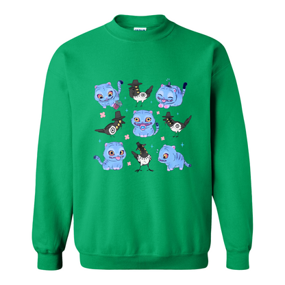 Kpop Demon Hunter Sweatshirt, Derpy and Sussy Funny Raven Sweatshirt, Saja Boys Fans Sweatshirt