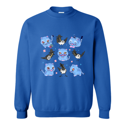 Kpop Demon Hunter Sweatshirt, Derpy and Sussy Funny Raven Sweatshirt, Saja Boys Fans Sweatshirt