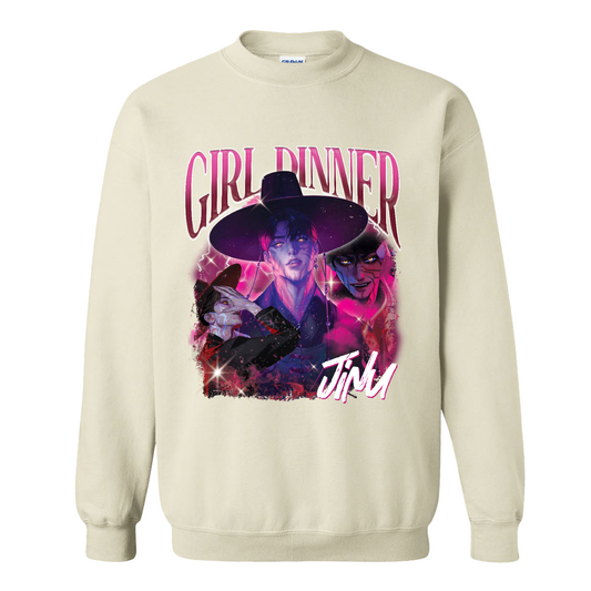 Girl Dinner Jinu Sweatshirt, Girl Dinner Jinu Saja Boys Hunter Bootleg Sweatshirt, Gift For Fan Kpop Lovers