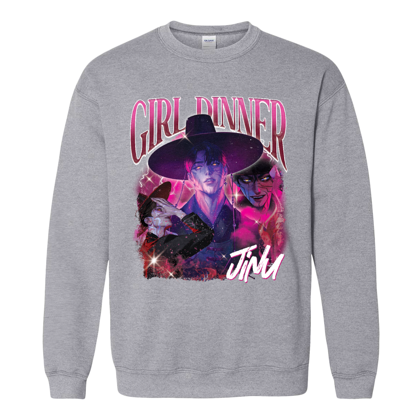 Girl Dinner Jinu Sweatshirt, Girl Dinner Jinu Saja Boys Hunter Bootleg Sweatshirt, Gift For Fan Kpop Lovers
