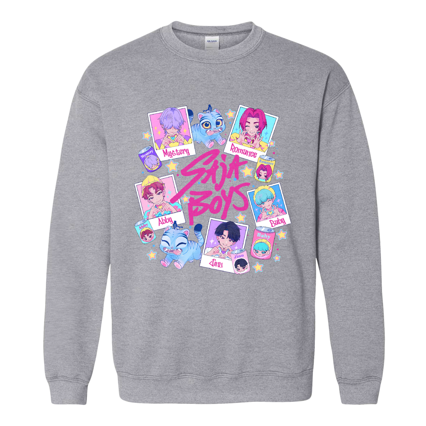 Saja Boys Boy Band Sweatshirt, Huntrix Sweatshirt, Music Sweatshirt, Kpop Demon Hunter Merch