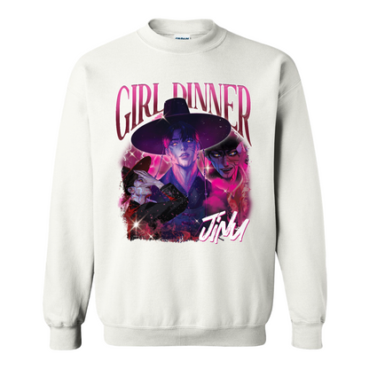 Girl Dinner Jinu Sweatshirt, Girl Dinner Jinu Saja Boys Hunter Bootleg Sweatshirt, Gift For Fan Kpop Lovers