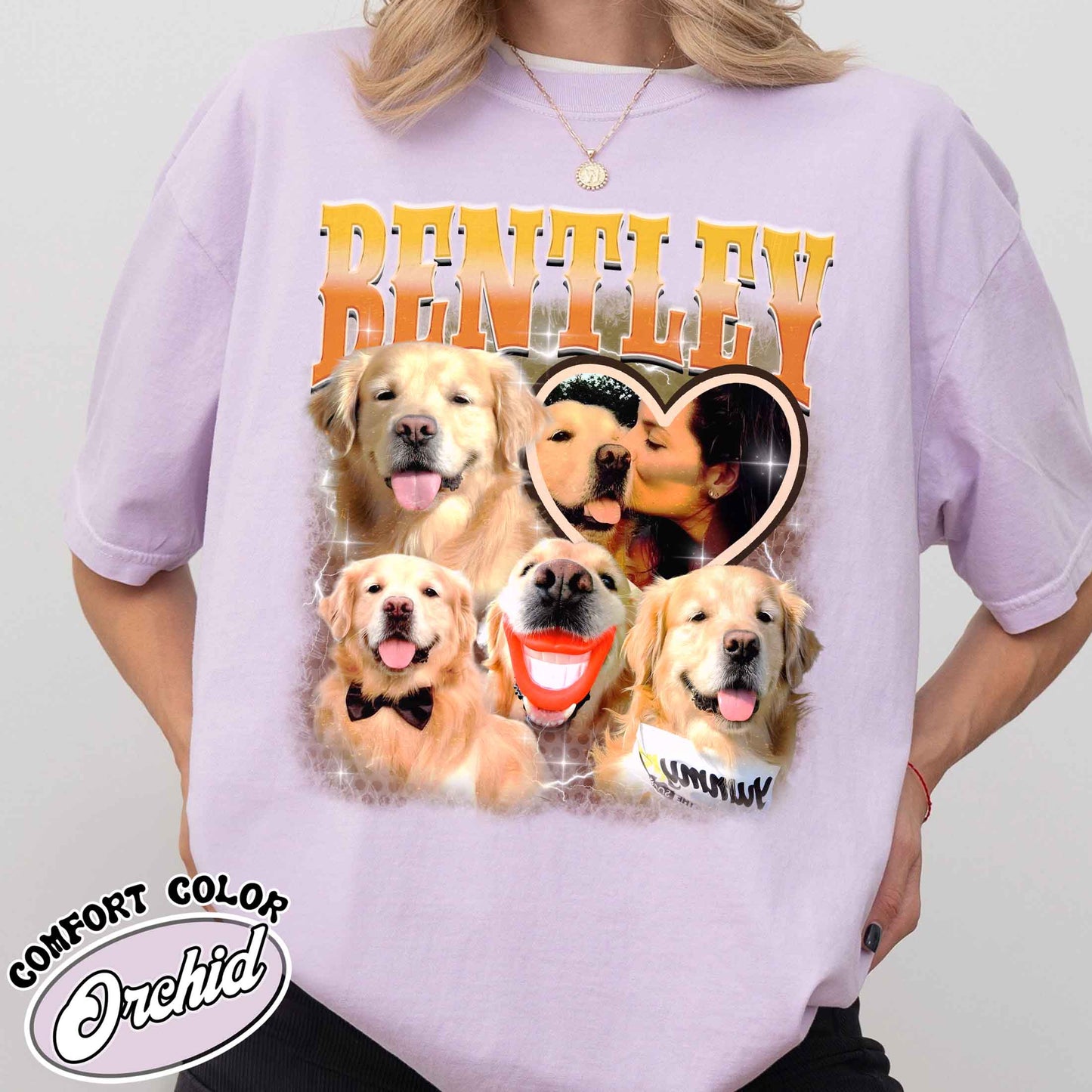 Custom Retro Dog Bootleg Shirt, Dog Bootleg Shirt, Custom Pet Photo, Custom Pet Portrait, Dog Owner Gift, Pet Lovers Gift, Custom Pet Shirt