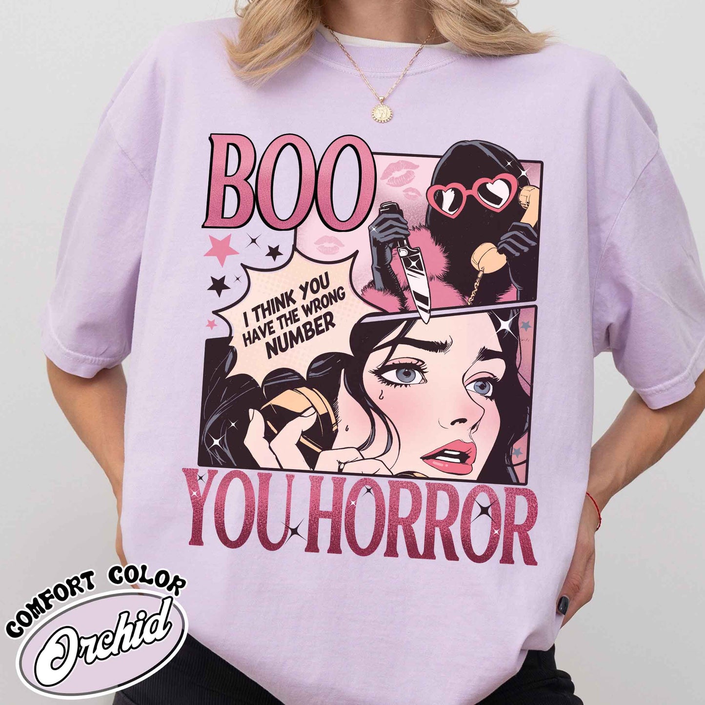 Boo Your Horror Halloween Comfort Colors Shirt, Halloween Crewneck, Horror Shirts, Halloween Gift, Horror Film Club Shirt, Stay Spooky Shirt