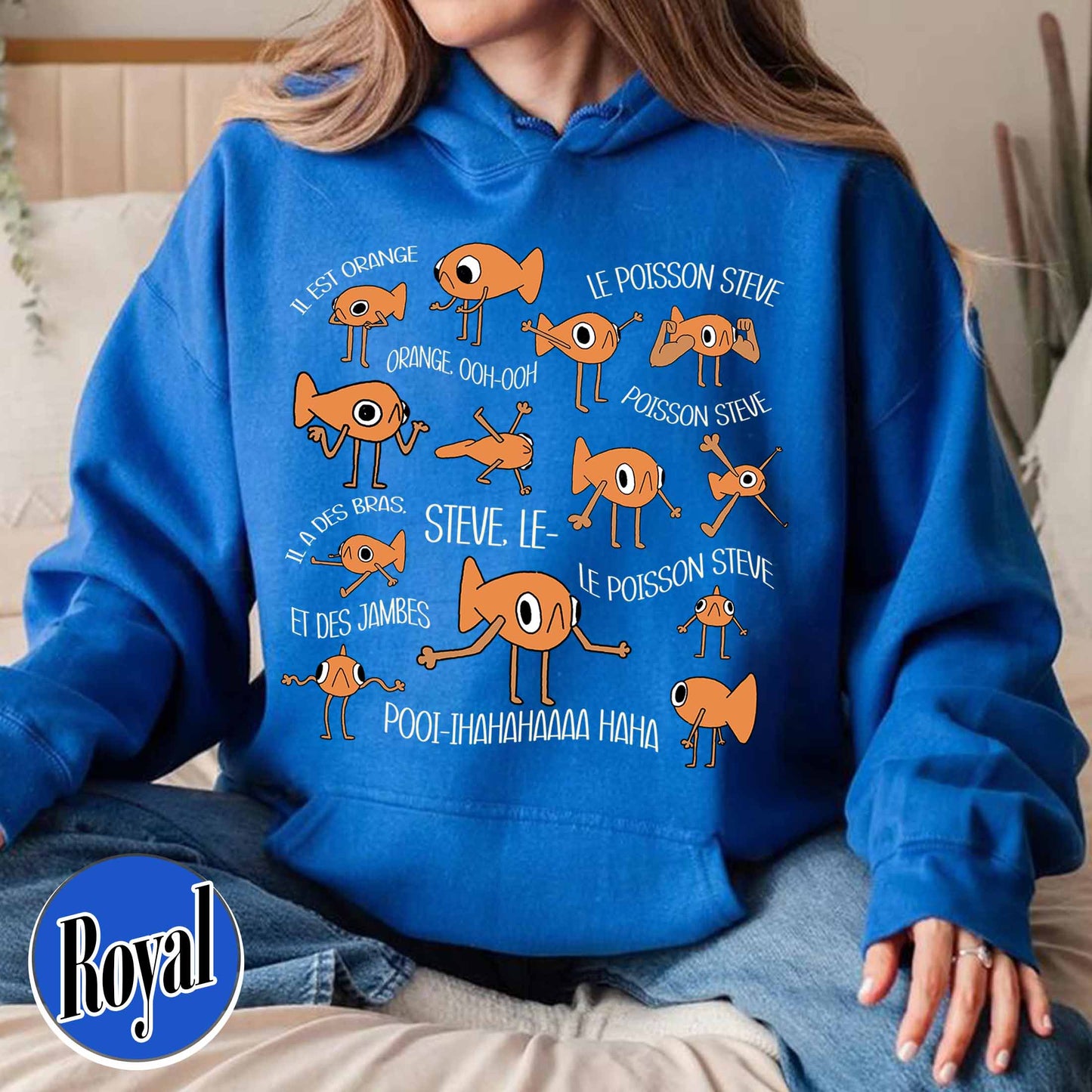 Le Poisson Steve Hoodie, Funny Meme Hoodie, Viral Meme Tiktok Hoodie