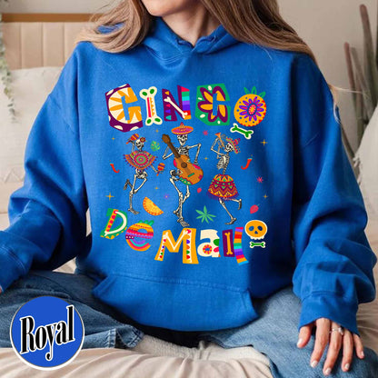 Cinco De Mayo Hoodie, Skeleton Dabbing, Skeleton Cinco De Mayo,Taco Hoodie, Lets Fiesta Hoodie,Mexican Fiesta,