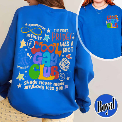 Cool Gays Club Sweatshirt, Pride Sweatshirt, Pride Month, Gay Pride Lgbt, Equality Sweatshirt,Lgbtq Gift,Rainbow Sweatshirt,Lgbt Pride Sweatshirt,Be Kind