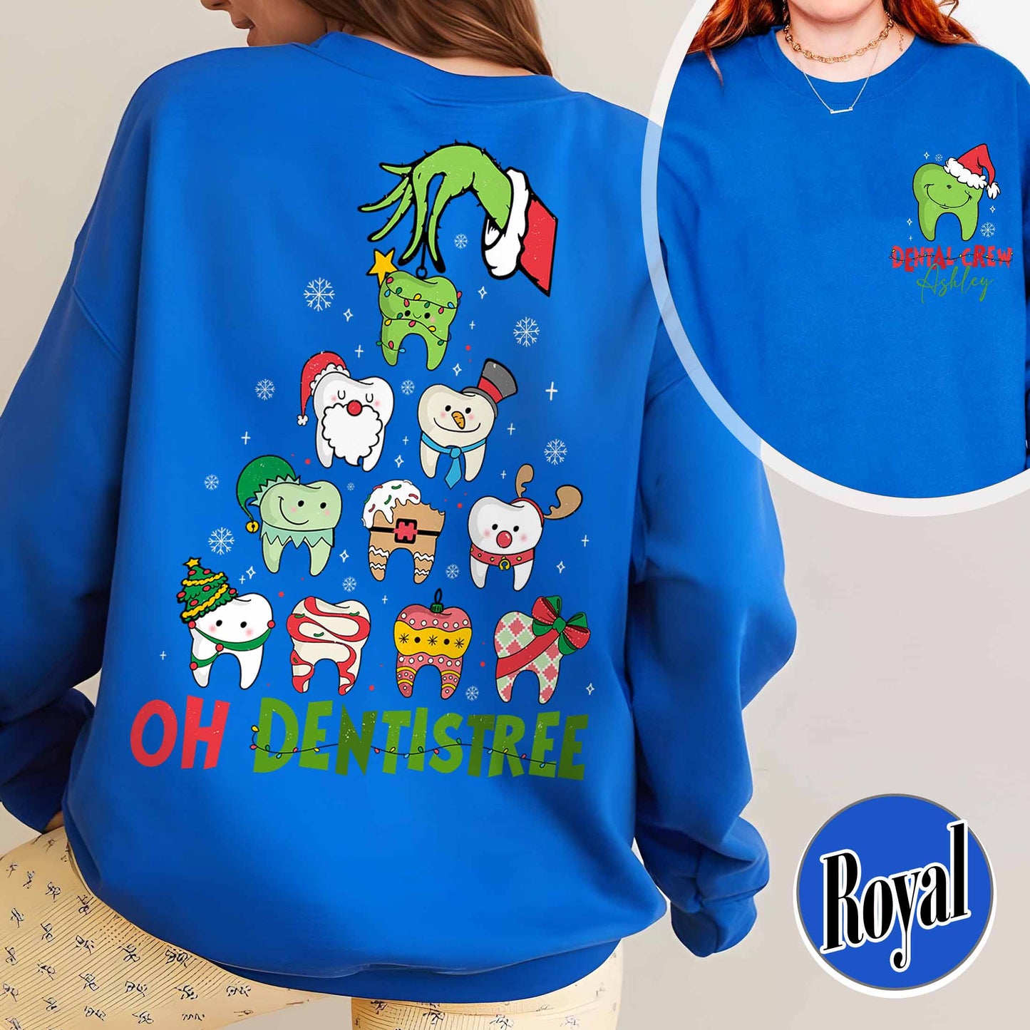 Dental Christmas Tree Sweatshirt,Funny Christmas Teeth Shirt,Funny Christmas Teeth,Christmas Teeth Dentist Shirt,Gift For Dentist On Christmas