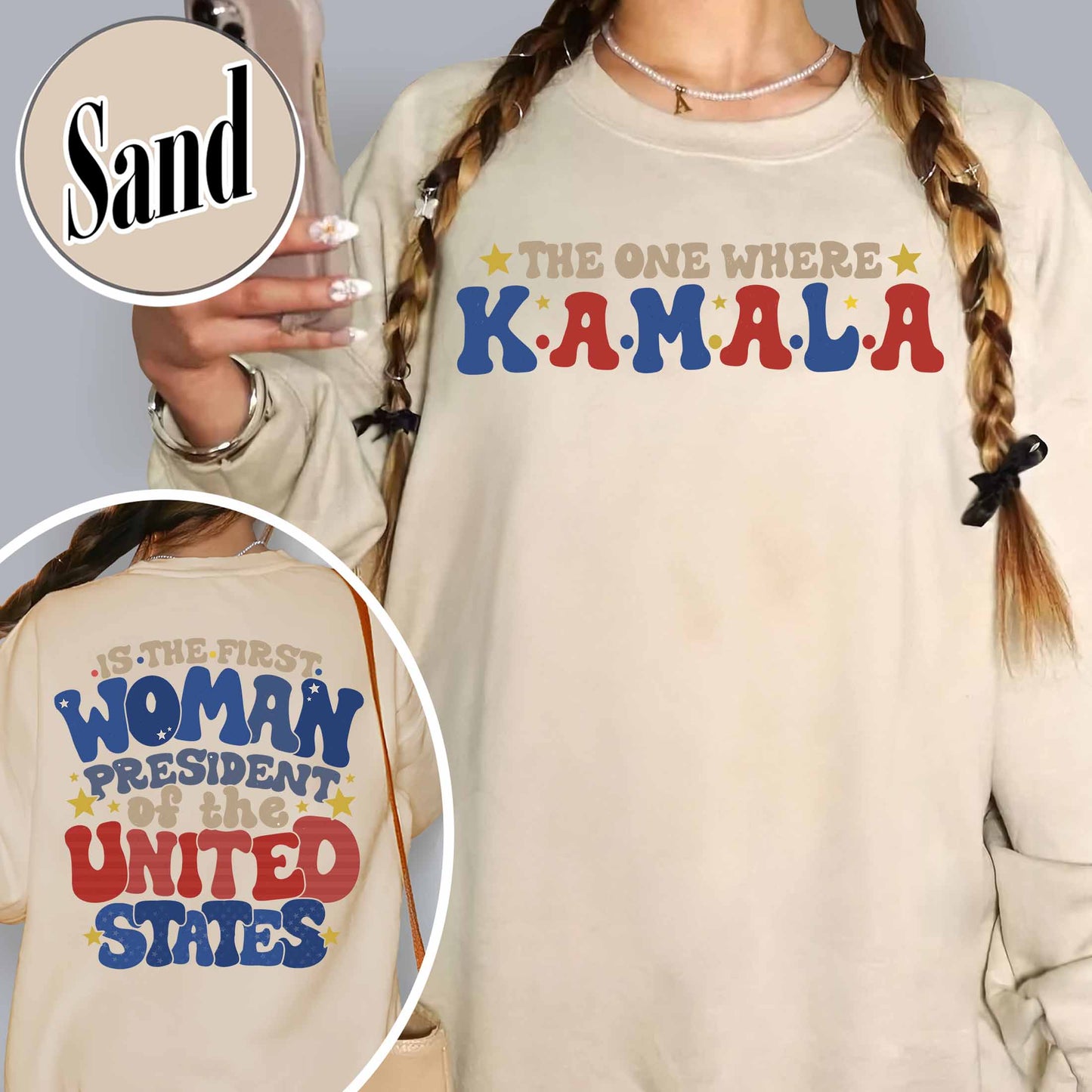 Election Sweatshirt, the One Where Kamala Is the First Woman President, Kamala Harris 2024 Election Sweatshirt
