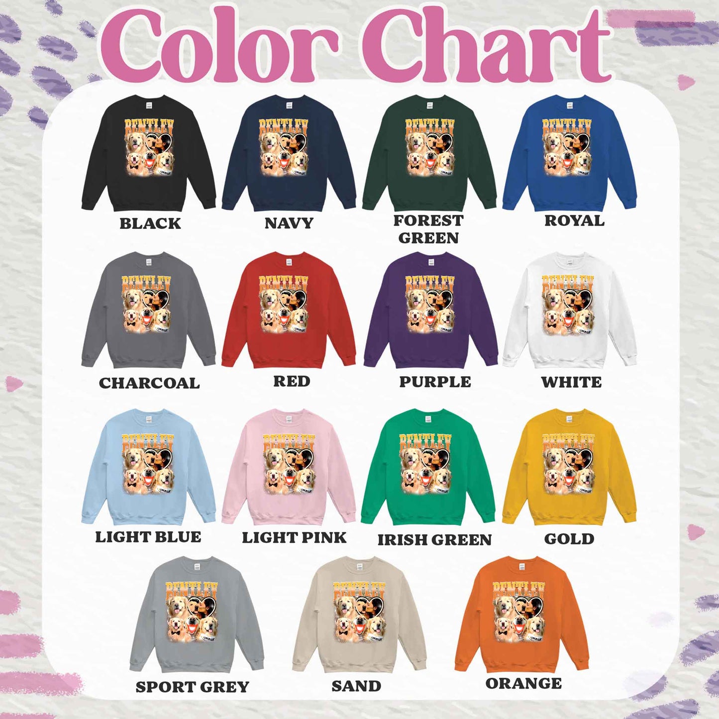 Custom Sweatshirt, Custom Pet Photo Sweatshirt, Custom Retro Dog Bootleg Sweatshirt, Pet Lovers Gift