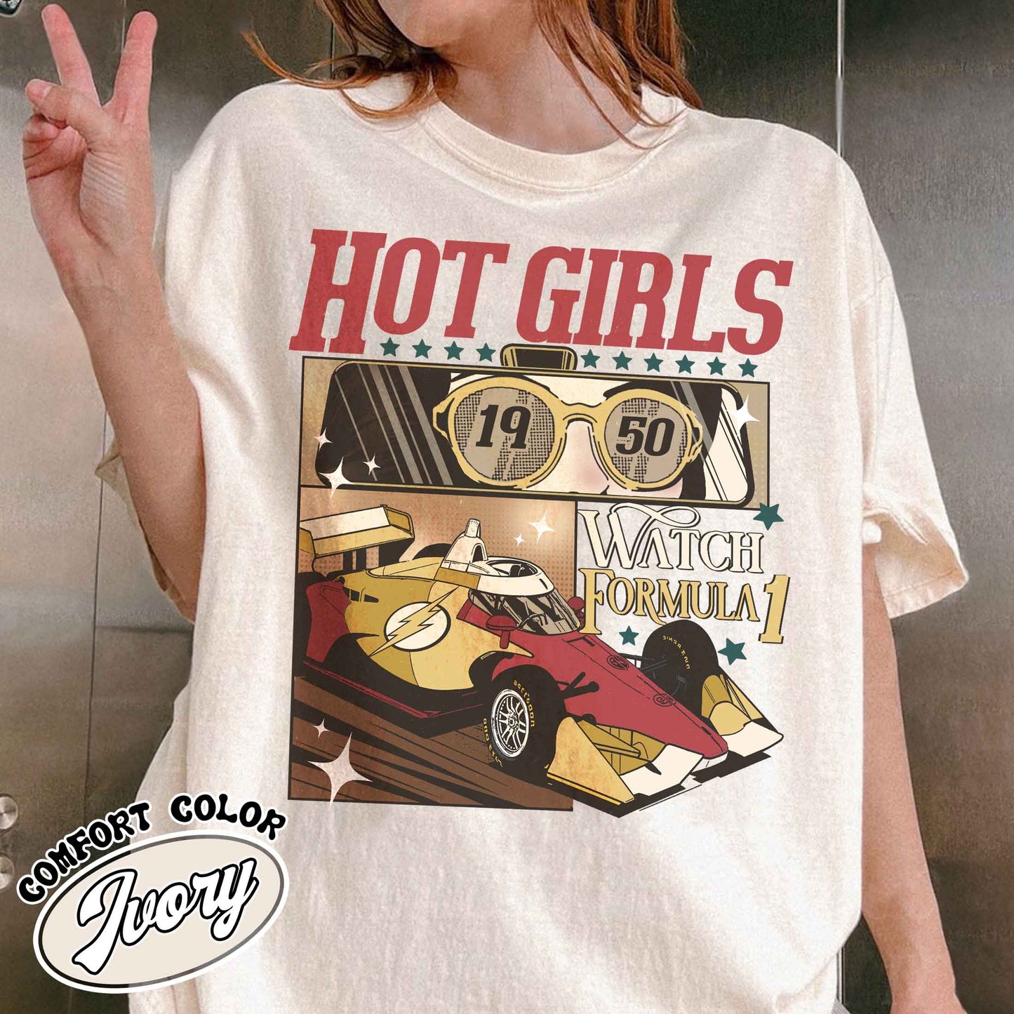 Formula One Comfort Colors Shirt, Formula 1 Gift, F1 Merch, Hot Girls Watch Formula 1, F1 Racing T-shirt, Formula One, Paddock Club Shirt