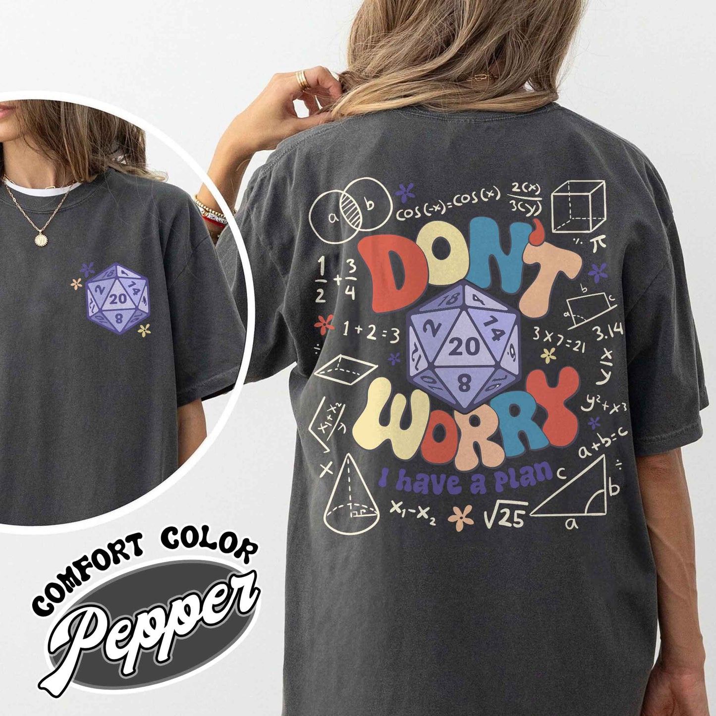 Dont Worry I Have a Plan Shirt, Funny Dnd Dice Set, Gifts for Gamer, Playing Game, Funny Gamer Shirt, DND Shirt, Dnd Gift for Dad, Gift for Him