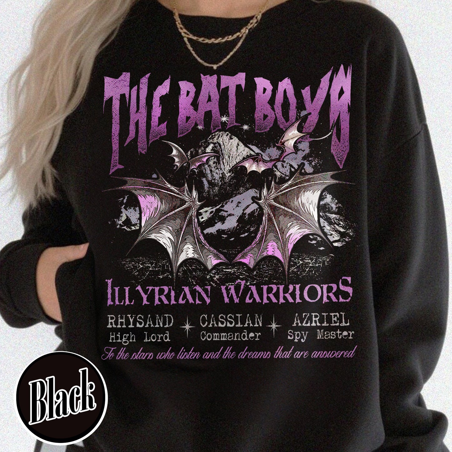 Velaris City of Starlight Acotar Sweatshirt, the Night Court Sweatshirt, the Bat Boys Sweatshirt, ACOTAR Sweatshirt, Acotar Sweatshirt Bat Boys, to the Stars Sweatshirt