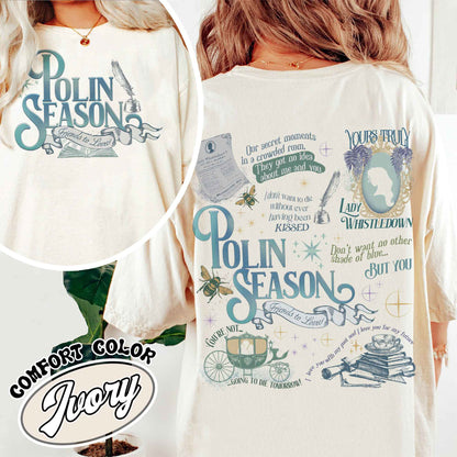 Penelope Colin Bridgerton Season 3 Comfort Colors Shirt, Polin Season, Penelope And Colin Shirt, Lady Whistledown's Shirt, Society Paper