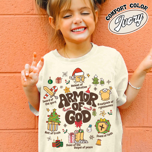 Armor of God Shirt for Kids, Armor of God Kids Shirt, Jesus Kids, Jesus Shirt for Kids, Armor of God Shirt Comfort Colors, Armor of God Catholic