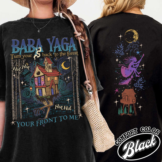 Baba Yaga Comfort Color Shirt, Baba Yaga House Shirt, I Still Read Fairy Tales, Fairy Tale Comfort Color Shirt, Baba Yaga Hut, Warm Slavic Folklore Graphic Shirt for Witches