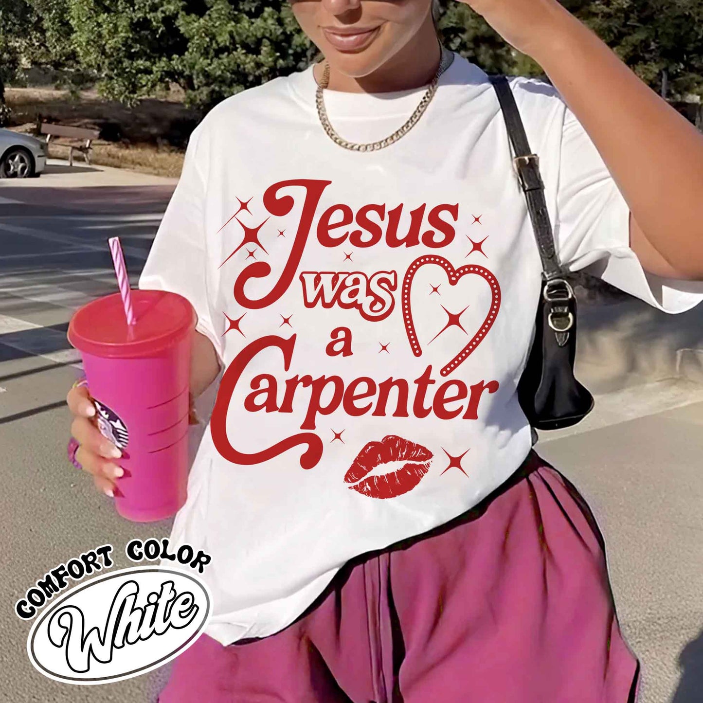 Jesus Was A Carpenter Shirt Comfort Colors, Festival Shirt, Vintage Inspired Shirt, Concert Shirt, Soft Girl Aesthetic, Music Lover Gift