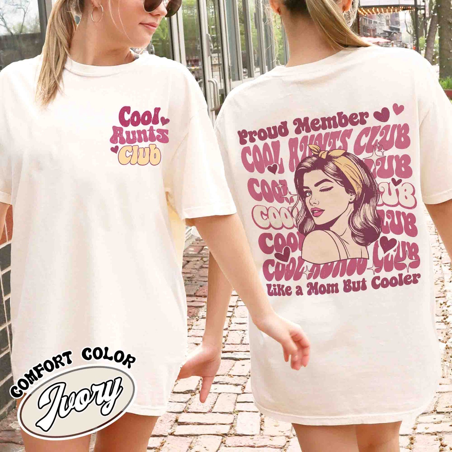 Cool Aunts Club Pocket Shirt, Cool Aunts Club Shirt, Cool Aunts Club T-Shirt, Great Aunt Club, Aunt and Neice Gift, Future Aunt Gifts