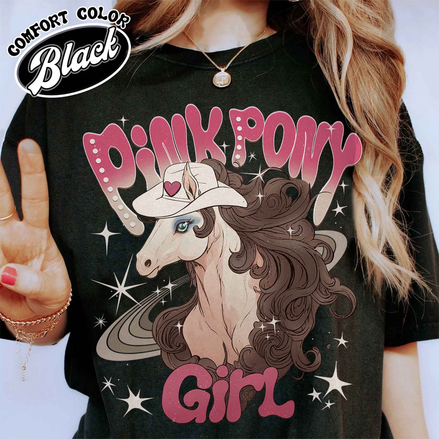 Pink Pony Girl Comfort Colors Shirt, Pink Pony Club Shirt, Unicorn Gift, Queer Pop Music Fan, Drag Queen Culture, Gift For Hot Girls