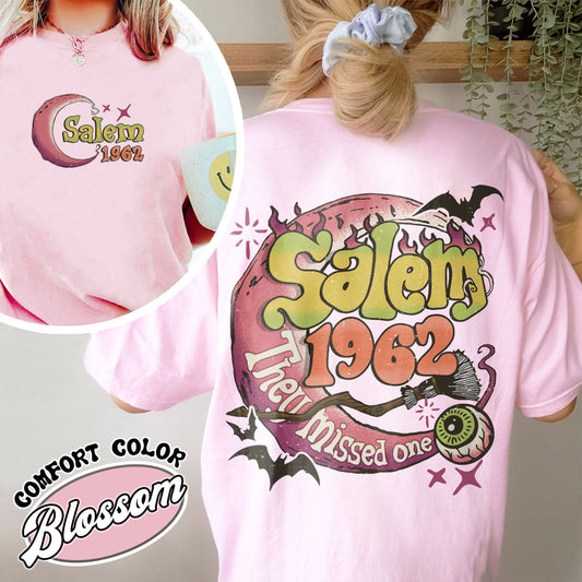 Salem 1692 Comfort Colors Shirt, Retro Style Halloween Tee, Salem Witches Shirt, Spooky Shirt For Her, Witch Shirt, Halloween Party Shirt