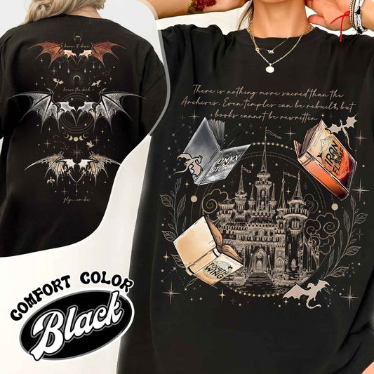 Basgiath War College Comfort Color Shirt,Dragon Rider Shirt,Basgiath War College 2-sided Shirt,Violet Sorrengail,Xaden Riorson,Fly or Die,Riders Quadrant