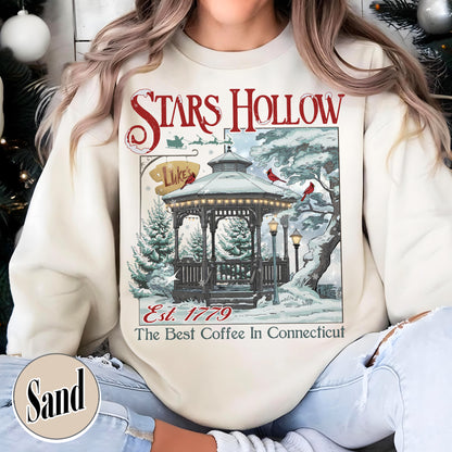 Stars Hollow Christmas Festival Sweatshirt, Stars Hollows Sweatshirt, Christmas Gift, Connecticut Sweatshirt, Retro Style Sweatshirt, Stars Hollow 1779 Connecticut