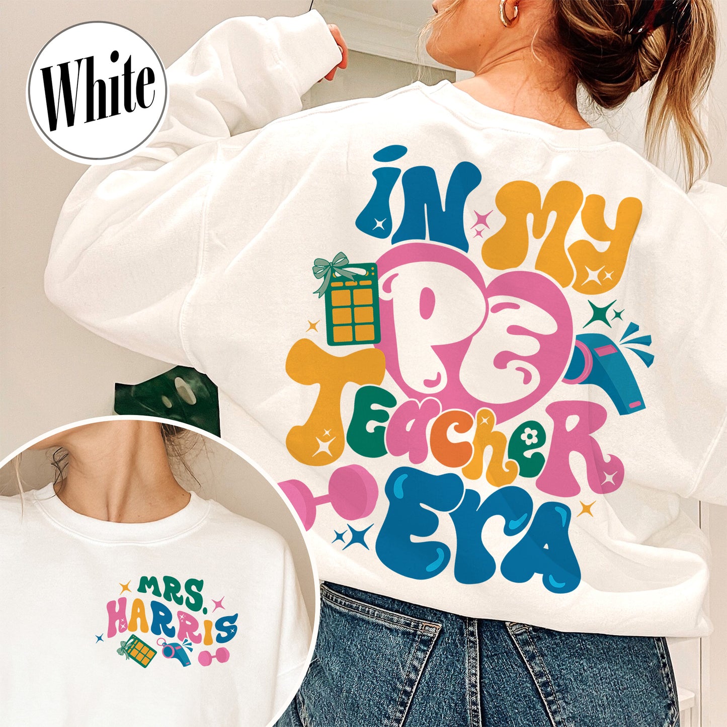 Custom Pe Teacher Sweatshirt, Physical Education Teacher Sweatshirt, Pe Teacher Appreciation Sweatshirt