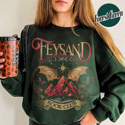 Rhys And Feyre Acotar Book Club Sweatshirt, Sjm, Velaris City Of Starlight Acotar Sweatshirt, The Night Court Sweatshirt, Court Of Dreams, Bookish Sweatshirt