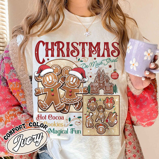 Ginger Cookies Christmas Shirt, Christmas on Main Street Shirt, Christmas on the Main Street, Christmas Cookies Shirt, Christmas Trip Shirt