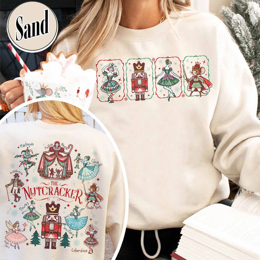 Christmas Party Sweatshirt, Sugar Plum Fairy Sweatshirt,Woman Christmas Sweatshirts, Xmas Sweatshirt,Nut Cracker Sweatsshirt,Christmas Ballet Sweatshirt,Cute Holiday Gift