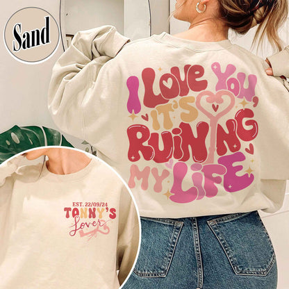 Custom Couples SweatShirt, She Found Her Lover Personalized, She Found Her Lover Theme, Lover Lyrics SweatShirt, Gift for Her, Gift for Him