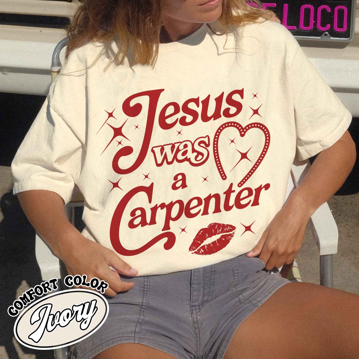 Jesus Was A Carpenter Shirt Comfort Colors, Festival Shirt, Vintage Inspired Shirt, Concert Shirt, Soft Girl Aesthetic, Music Lover Gift