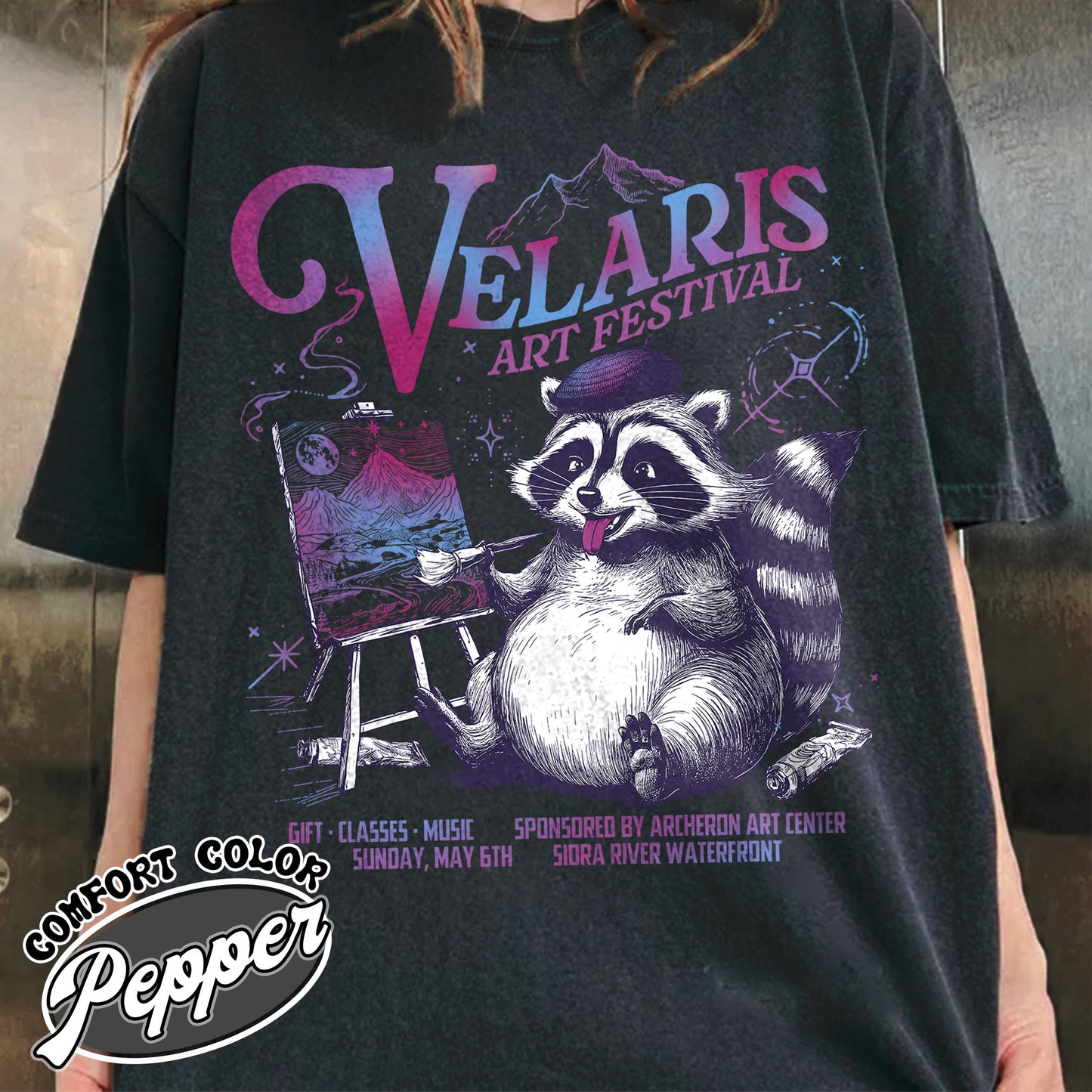 Velaris Art Festival Shirt,Velaris Acotar Shirt,Night Court,Feyre Archeron,Nesta,Rhysand,Raccoon Drawing Shirt,Bookish Shirt,Velaris Shirt