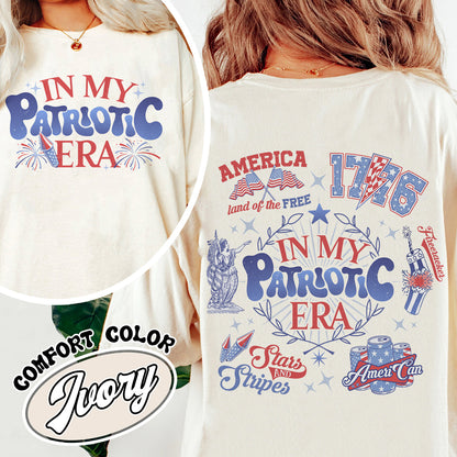 Patriotic Comfort Colors Shirt, America Retro Shirt, Red White And Blue, Independence Day Tee, Usa Flag, 4th Of July Shirt, Fourth Of July Shirt