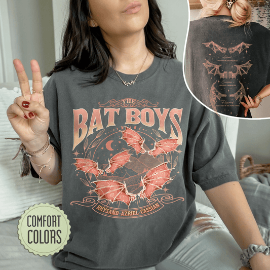 The Bat Boys Comfort Colors Shirt, Acotar Merch Shirt,The Night Court Illyrians, A Court of Thorns and Roses Rhysand Cassian Azriel