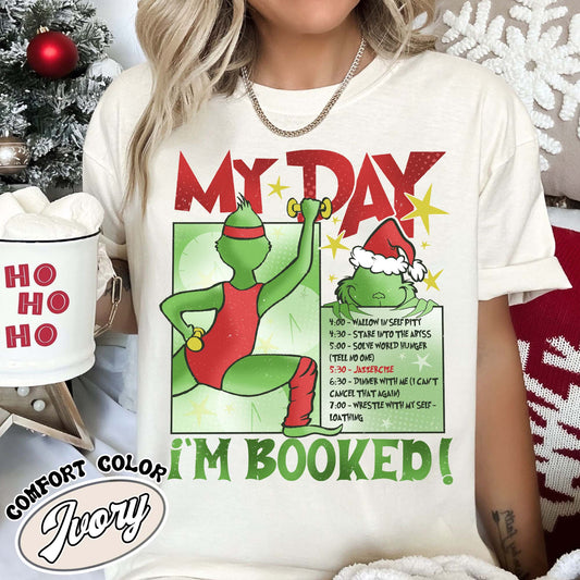 My Day I'm Booked Shirt,My Day Im Book,Christmas Gift,Christmas Shirt,Funny Christmas Shirt,Womens Christmas Shirt,Im Booked Christmas Shirt