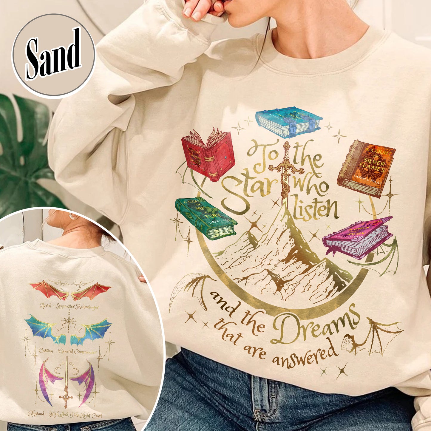 Fan Of ACOTAR Series Two Sided Sweatshirt,Velaris Sweatshirt Acotar Velaris City Of Starlight,Rhysand Sweatshirt,The Bat Boys Sweatshirt,SJM Inspired Sweatshirt