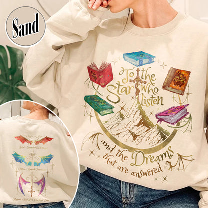 Fan Of ACOTAR Series Two Sided Sweatshirt,Velaris Sweatshirt Acotar Velaris City Of Starlight,Rhysand Sweatshirt,The Bat Boys Sweatshirt,SJM Inspired Sweatshirt