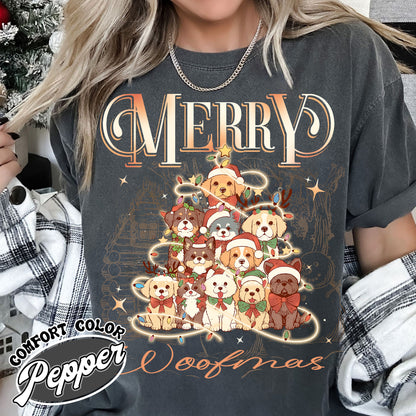 Christmas Dogs Sweatshirt, Dog Christmas Pjs, Dog Mom Shirt Bestsellers, Bestseller Gift for Dog Lovers, Christmas Sweater With Family and Dog