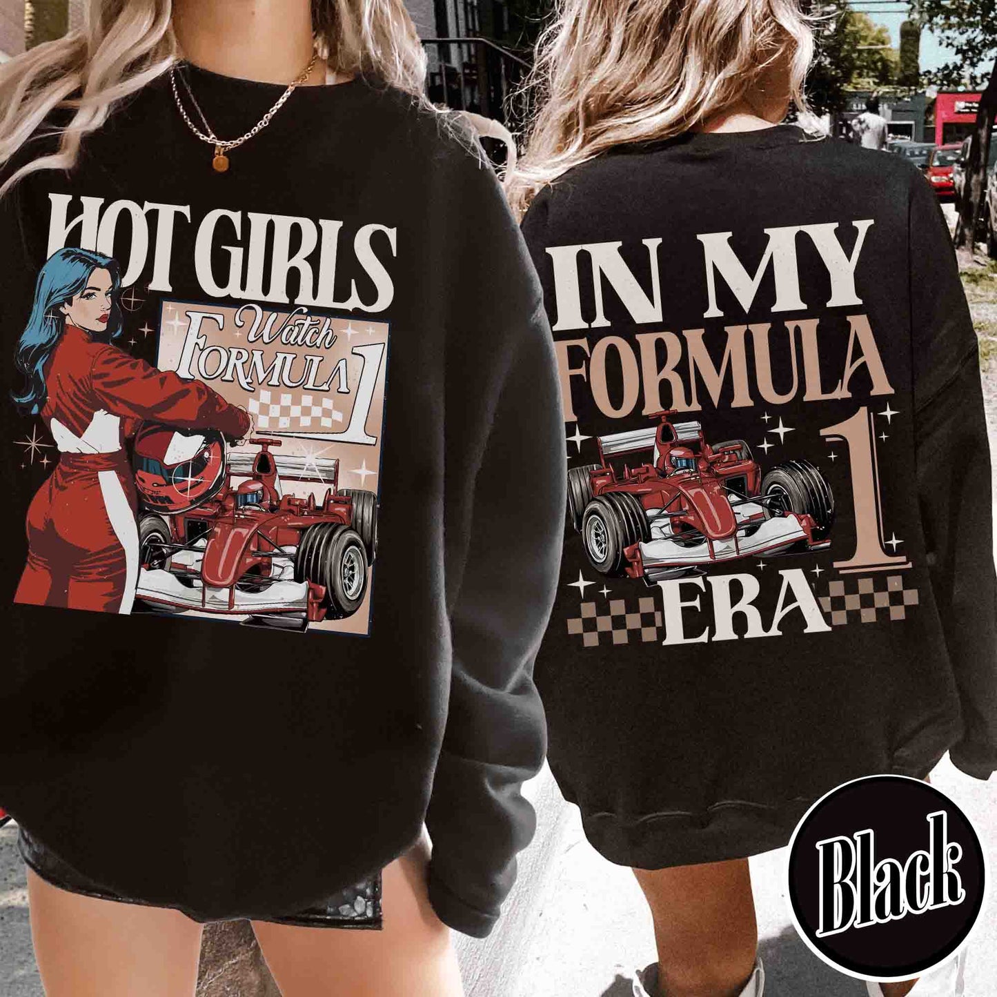 Trending Sweatshirt, Hot Girls Watch F1 Sweatshirt, Sundays Are for Formula One Sweatshirt, F1 Car Sweatshirt