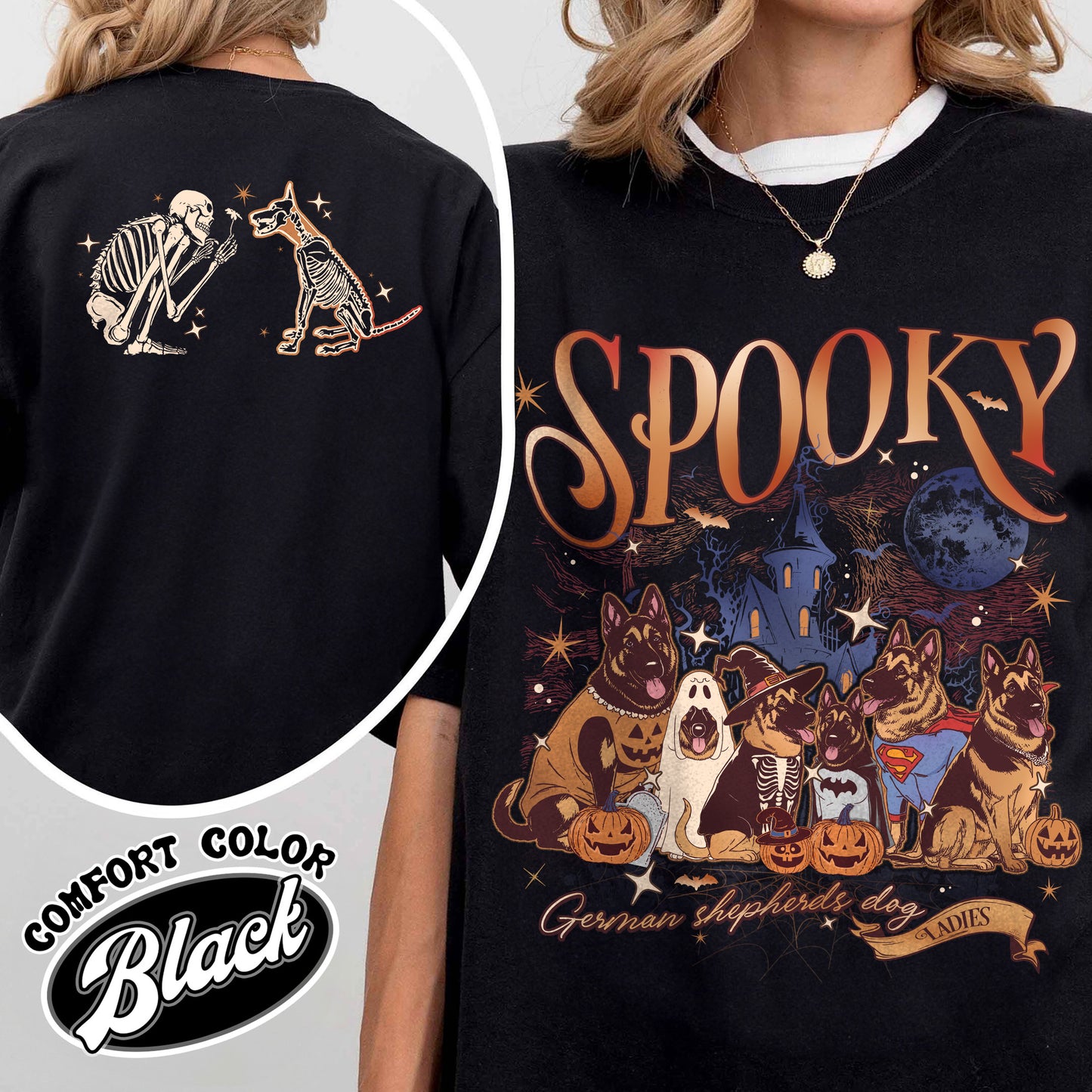 Spooky Dog Mom Shirt, Trick or Treat Ghost Dogs Shirt, Trick or Treat Dog Shirt, Halloween Dog Boop Skeleton Shirt, Halloween Cute Dog Shirt