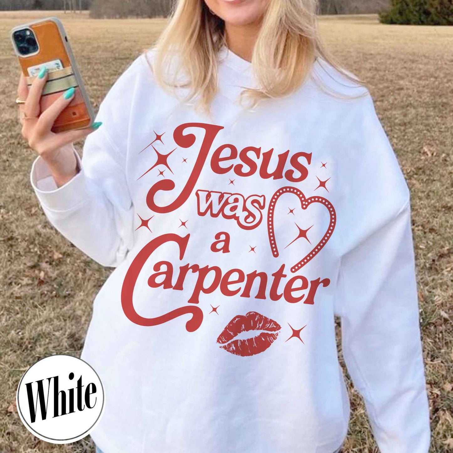Jesus Was A Carpenter Sweatshirt, Festival Sweatshirt, Vintage Inspired Sweatshirt, Concert Sweatshirt, Soft Girl Aesthetic, Music Lover Gift